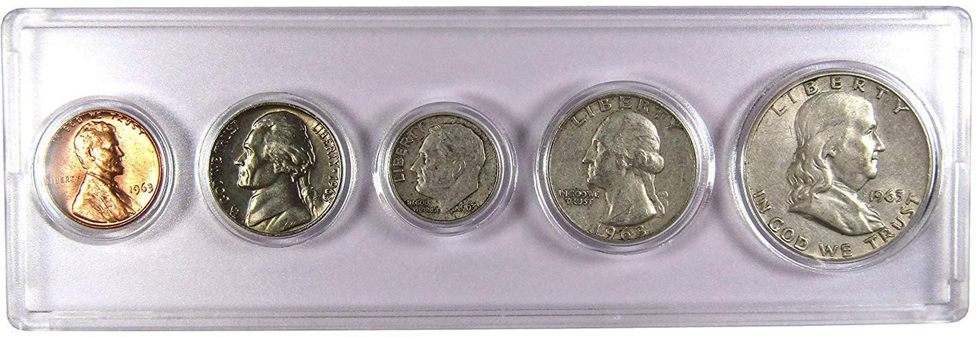 1939 Year Set 5 Coins in AG about Good or Better Condition Collectible Gift Set