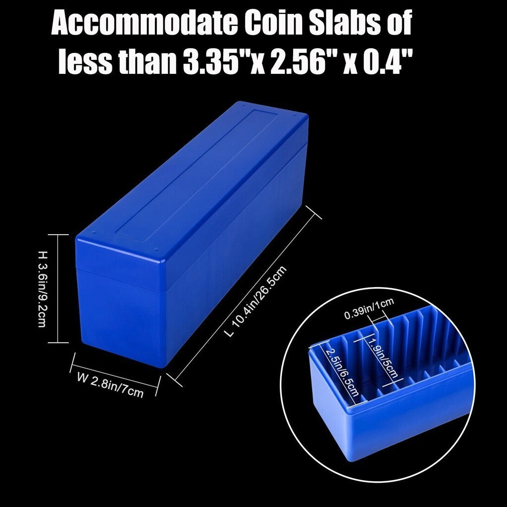 Coin Storage Box Collection Case for 20 PCGS NGC PCCB Pmgab Slab Coin Holders