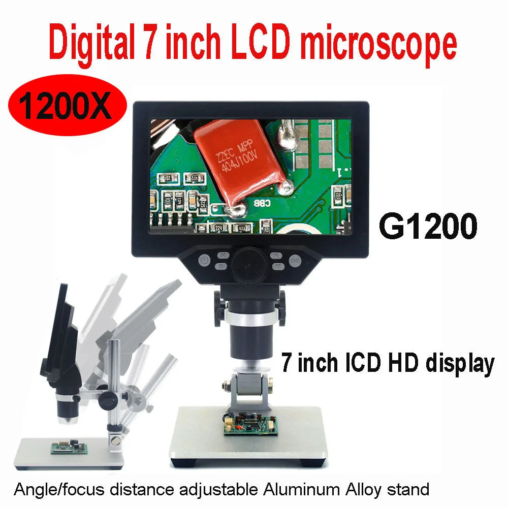 Microscopio digital portátil HD de 4,3 pulgadas: perfecto para soldar y ampliar.