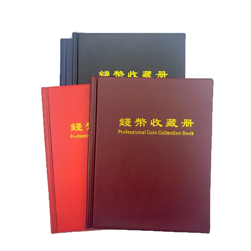 Álbum PCCB de 200 monedas para portamonedas de cartón - Libro profesional de colección de monedas