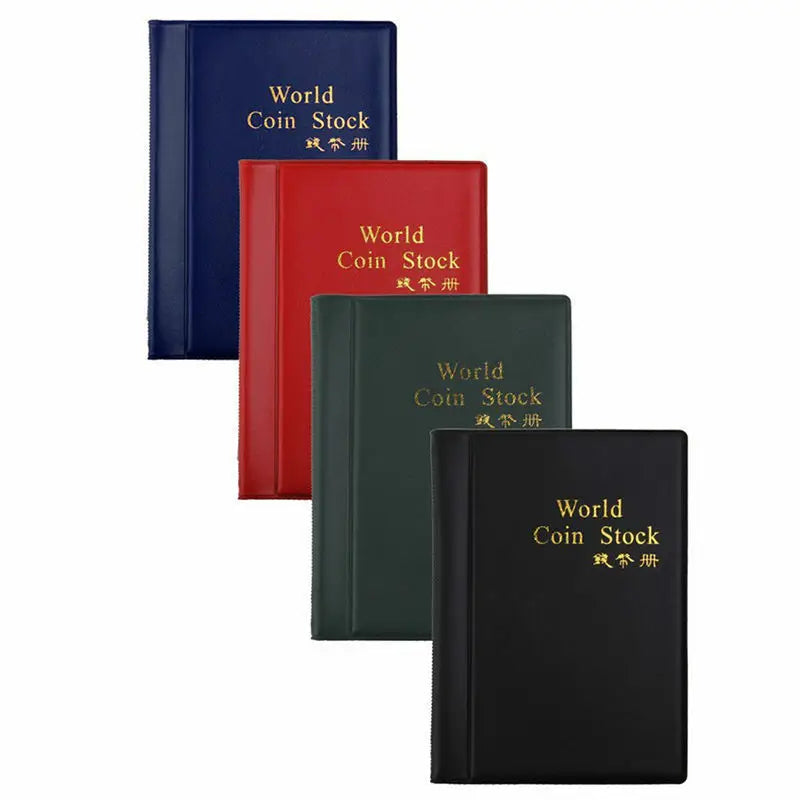 La mejor opción para coleccionistas de monedas: Álbum de monedas con cuadrícula 120/60 y estuche de PU premium.