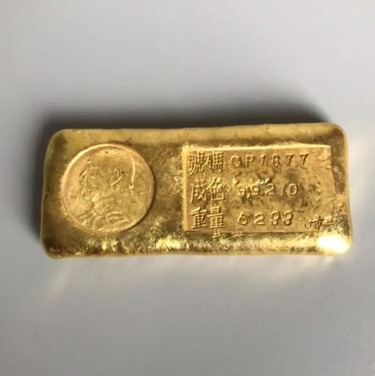 Archaize brass imitation gold coin small crafts statue