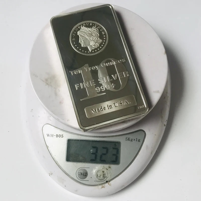 Moneda conmemorativa de 10 oz bañada en plata de EE. UU.