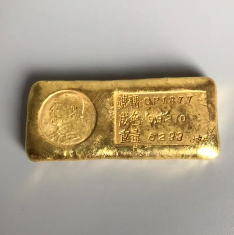 Archaize brass imitation gold coin small crafts statue