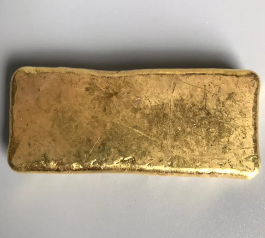 Archaize brass imitation gold coin small crafts statue