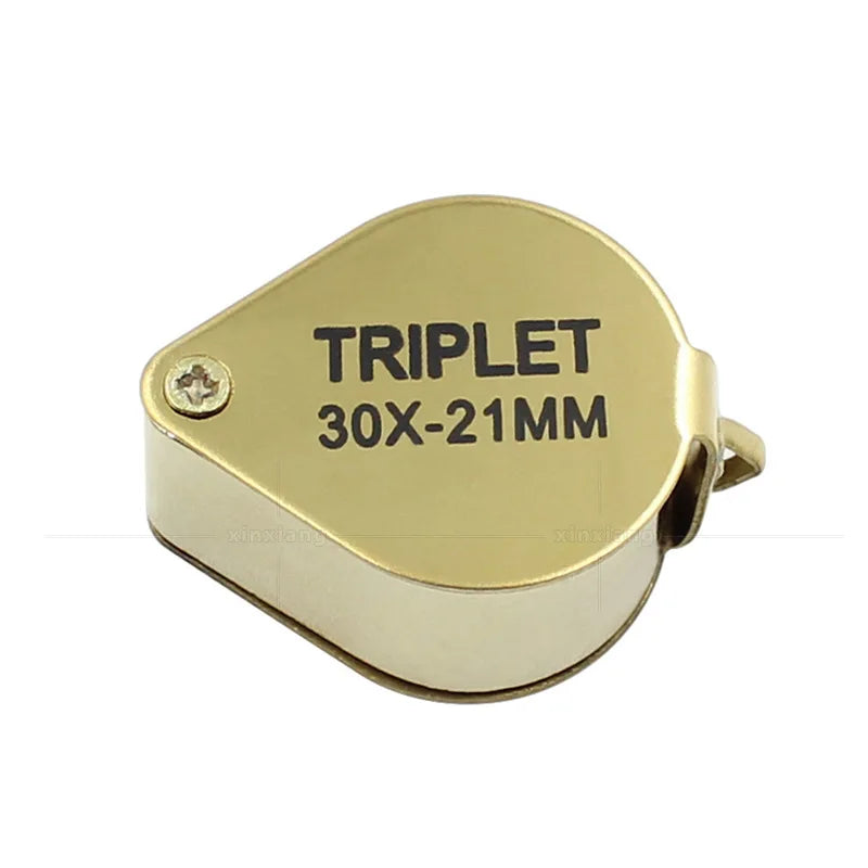 Nouvelle loupe dorée 30X – Format de poche premium pour pièces et bijoux