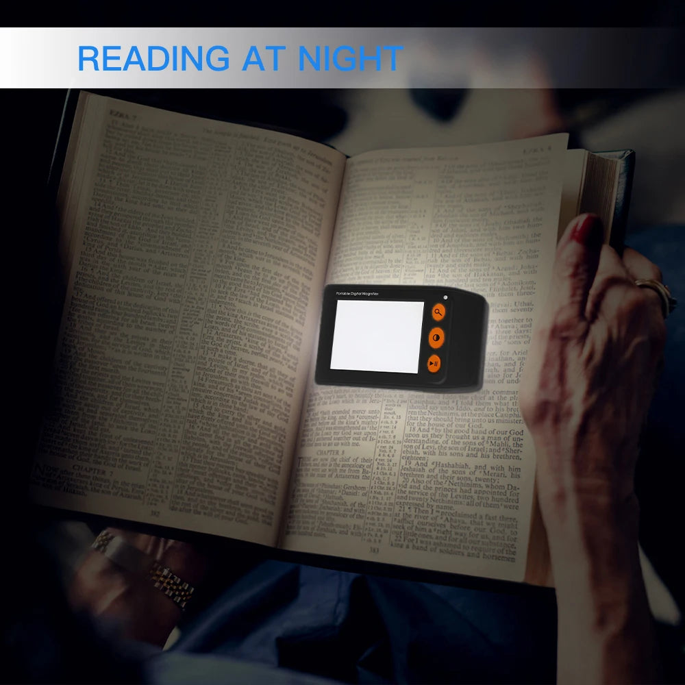 Lupa LCD Eyoyo versátil de 3,5'' y 25X: perfecta para el análisis detallado de monedas y billetes.