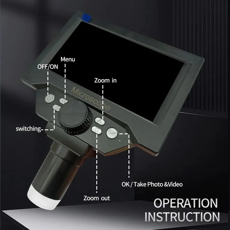 High-Definition 5.5" LCD Digital Microscope - Ideal for Soldering & Magnification"