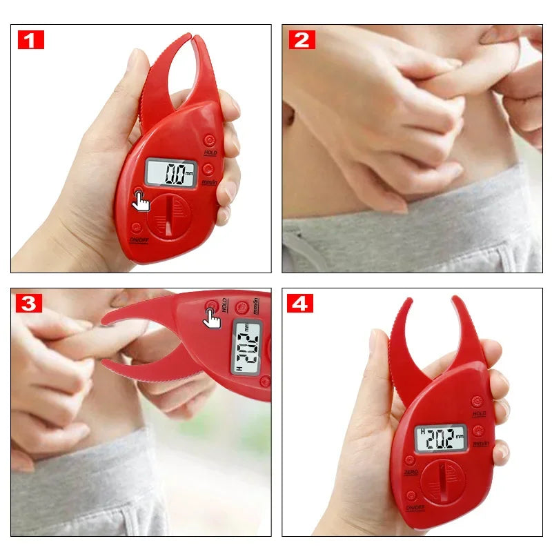 Pince à plis cutanés électronique haut de gamme : mesure numérique de la graisse pour les passionnés de fitness