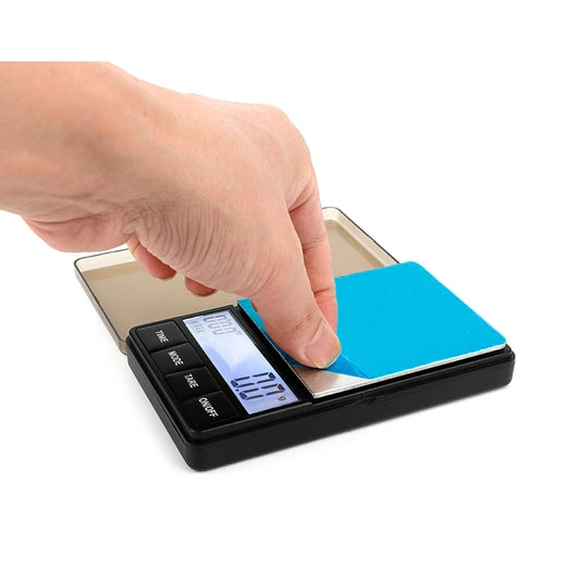 Balance à pièces Shanwen 1000 g x 0,1 g - Minuteur de barista et de préparation avec écran LCD rétroéclairé