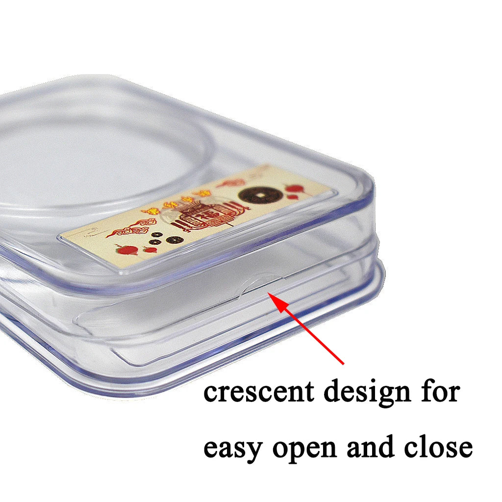 10 cápsulas para monedas de 46 mm con junta de espuma para monedas de 16 a 46 mm