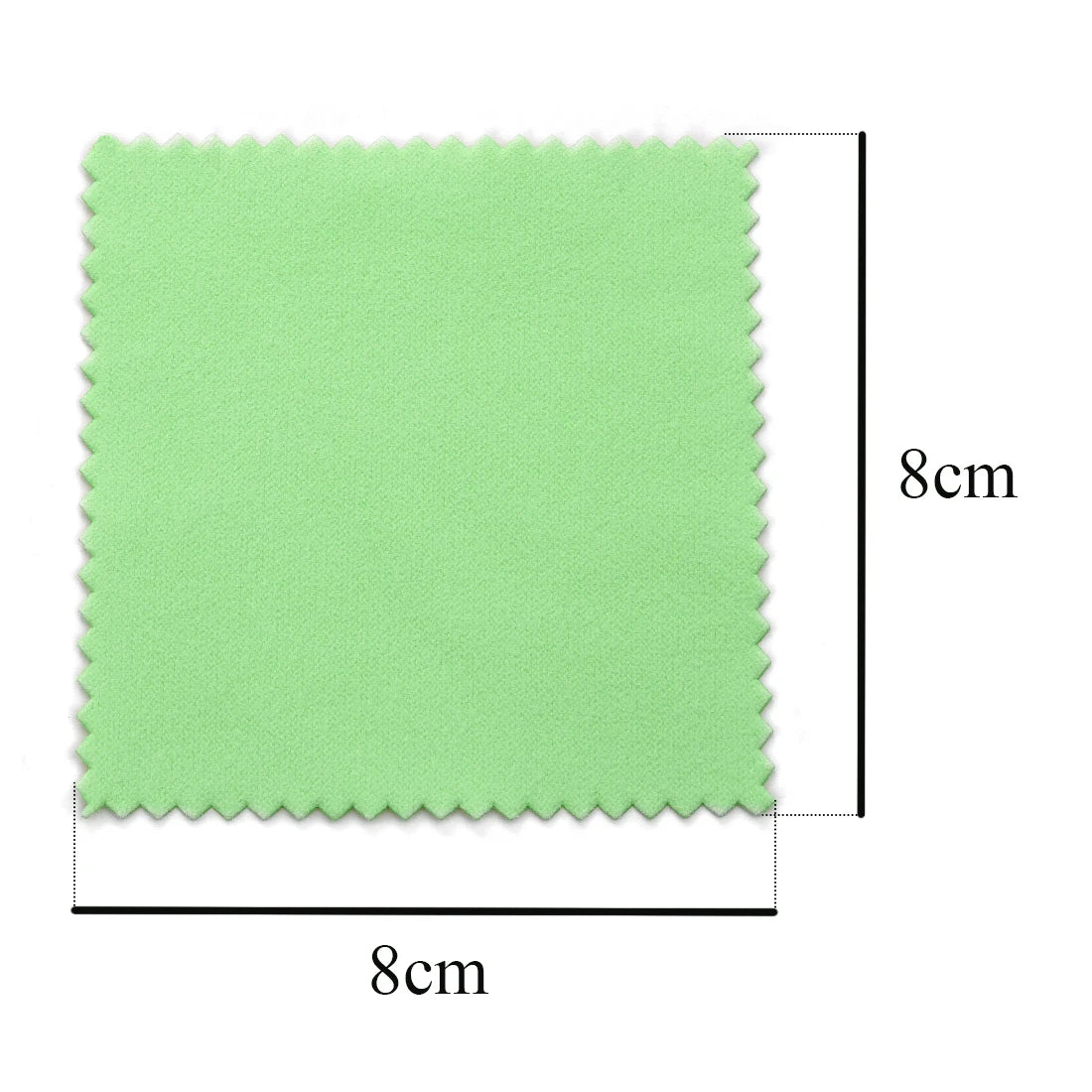 50 paños de pulido de 8 x 8 cm para plata, oro y platino