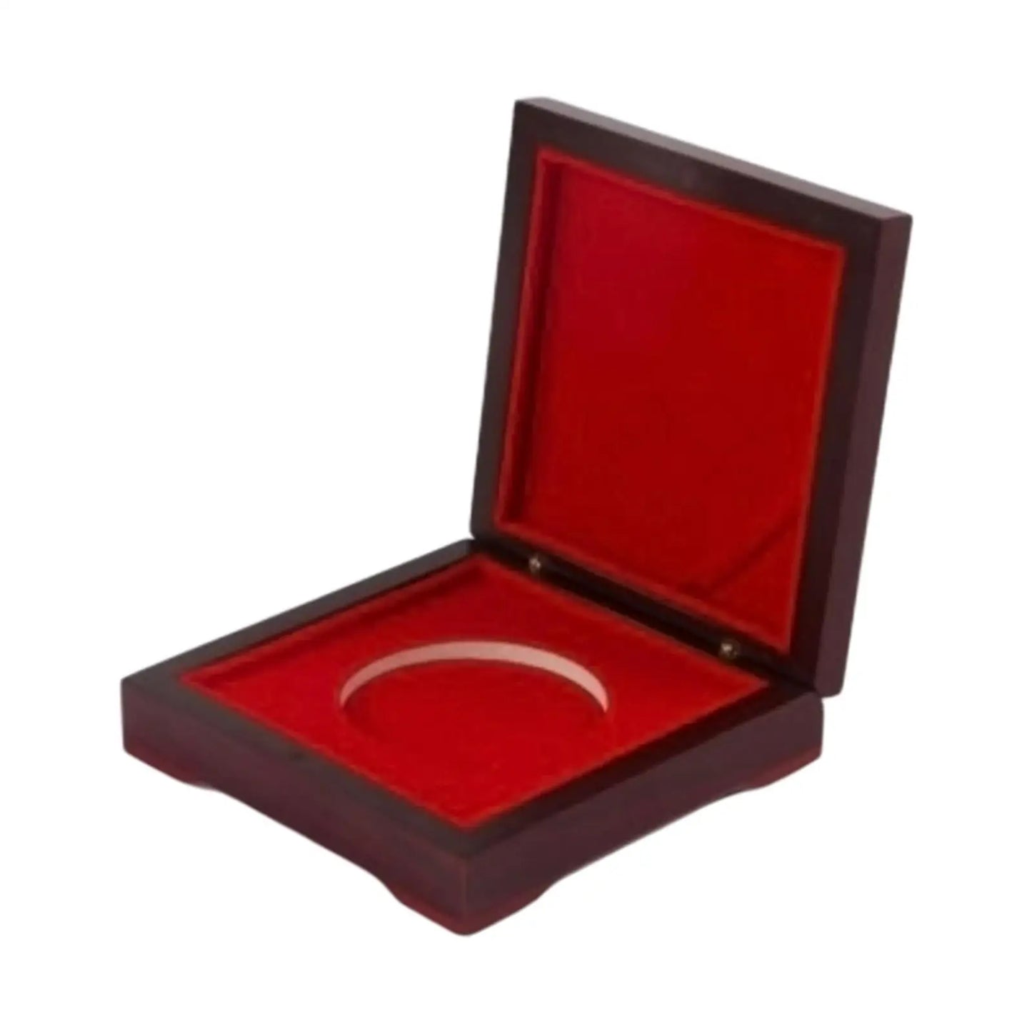 Wooden Coin Storage Box - Elegant Display for Commemorative Coins