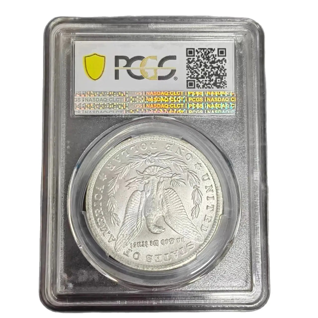 Dólar de plata Morgan de 1896‑O, grado MS63+: moneda de plata al 90 % de la Casa de la Moneda de EE. UU.