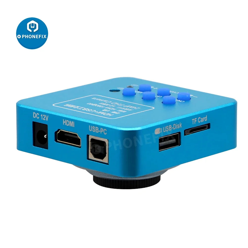 Caméra de microscope vidéo industrielle 24 MP - Outil de réparation de précision