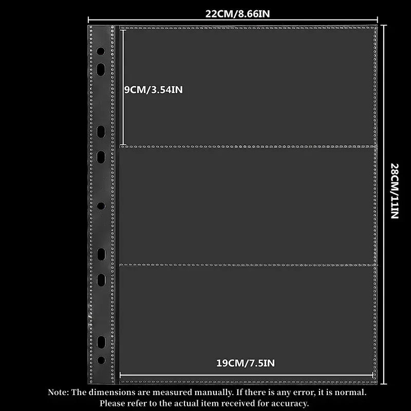 Pochettes porte-billets à 3 emplacements uniques - Parfaites pour les timbres et les billets de banque