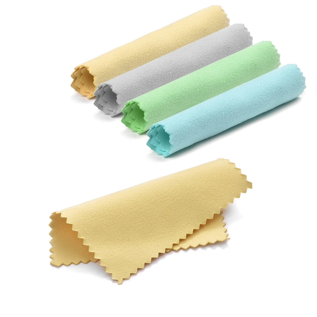 50 paños de pulido de 8 x 8 cm para plata, oro y platino