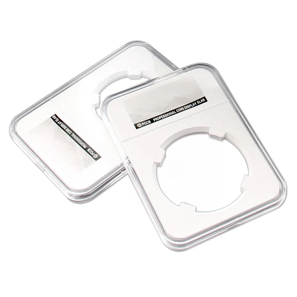 Clear Coin Holder 40 mm – PCCB Slab Storage Case for Graded Coins