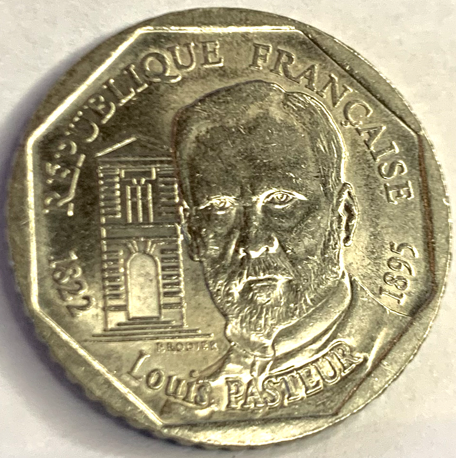 Exclusive 1995 2 Francs Louis Pasteur – Paris-Minted Fifth Republic Collector’s Edition
