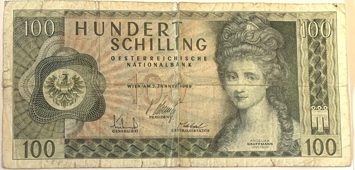 Rare 1969 Austria 100 Schilling Banknote – Second Issue with XF Grade Value