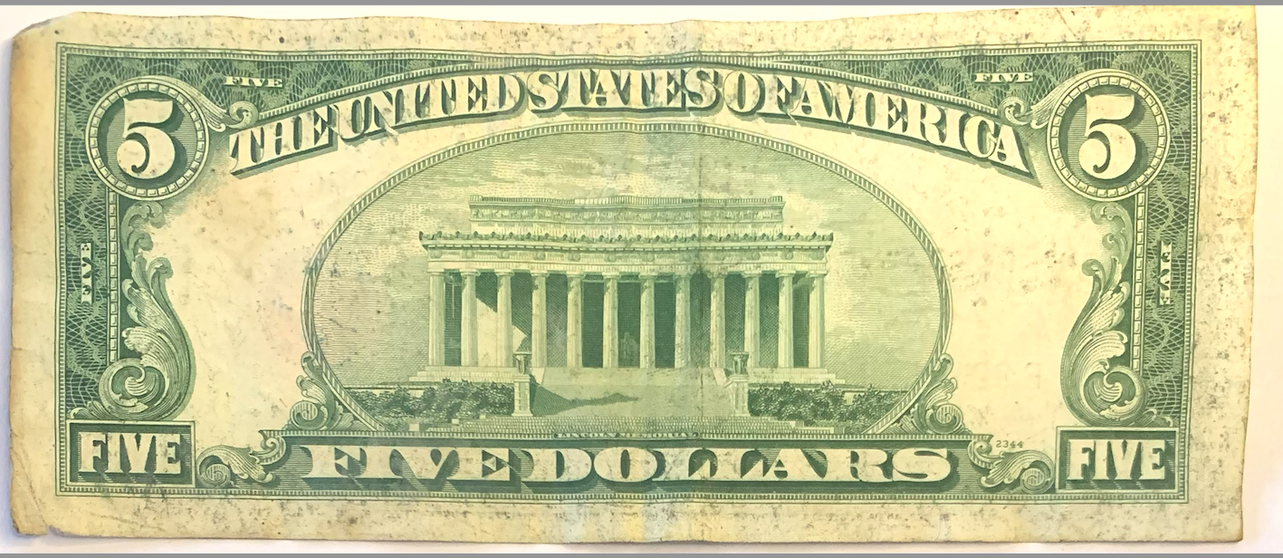 Historic 1953-A Red Seal $5 Note – Rare U.S. Currency With Ivy Baker Priest Signature