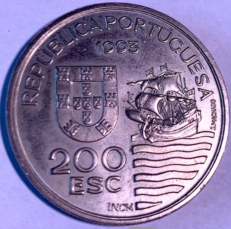 Rare 1993 Portugal 200 Escudos – Japanese Mission Coin – Only 1M Minted by INCM