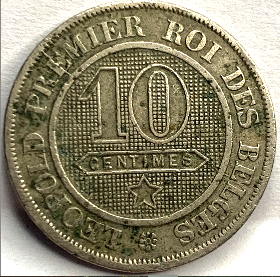 Antique 1862 Belgium 10 Centimes – Over 150 Years Old, Brussels Mint Treasure