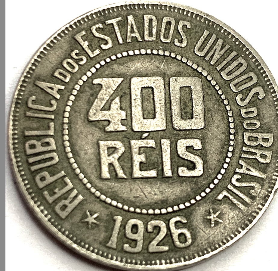 Collector’s Gem: 1926 Brazil 400 Réis, Only 1,034,000 Minted