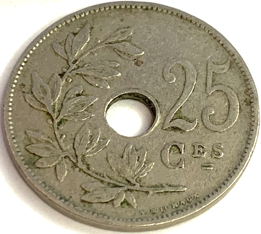 Historic Belgium 25 Centimes 1929 – King Albert I Era Collectible Coin