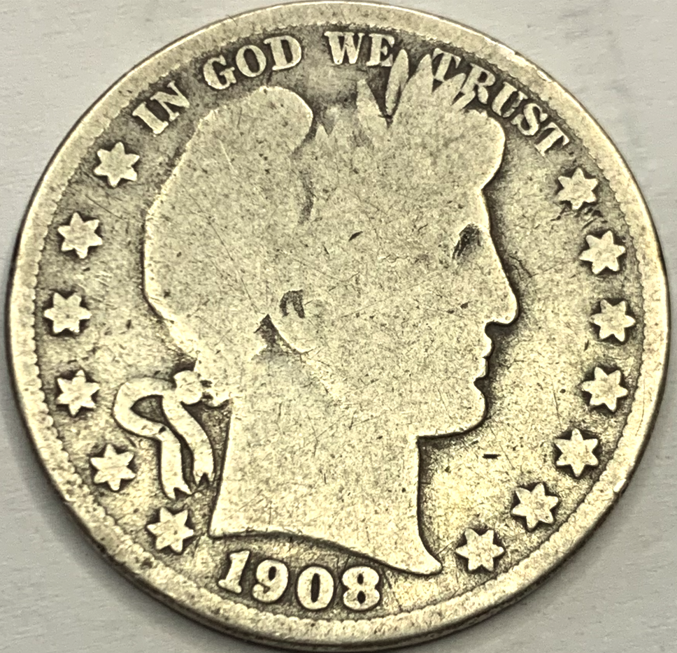 Collectors’ 1908-O USA Barber Half Dollar – Scarce Silver Coin