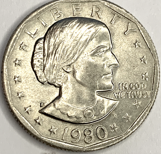 1980 Liberty Susan B. Anthony One Dollar – Rare U.S. Circulation Coin
