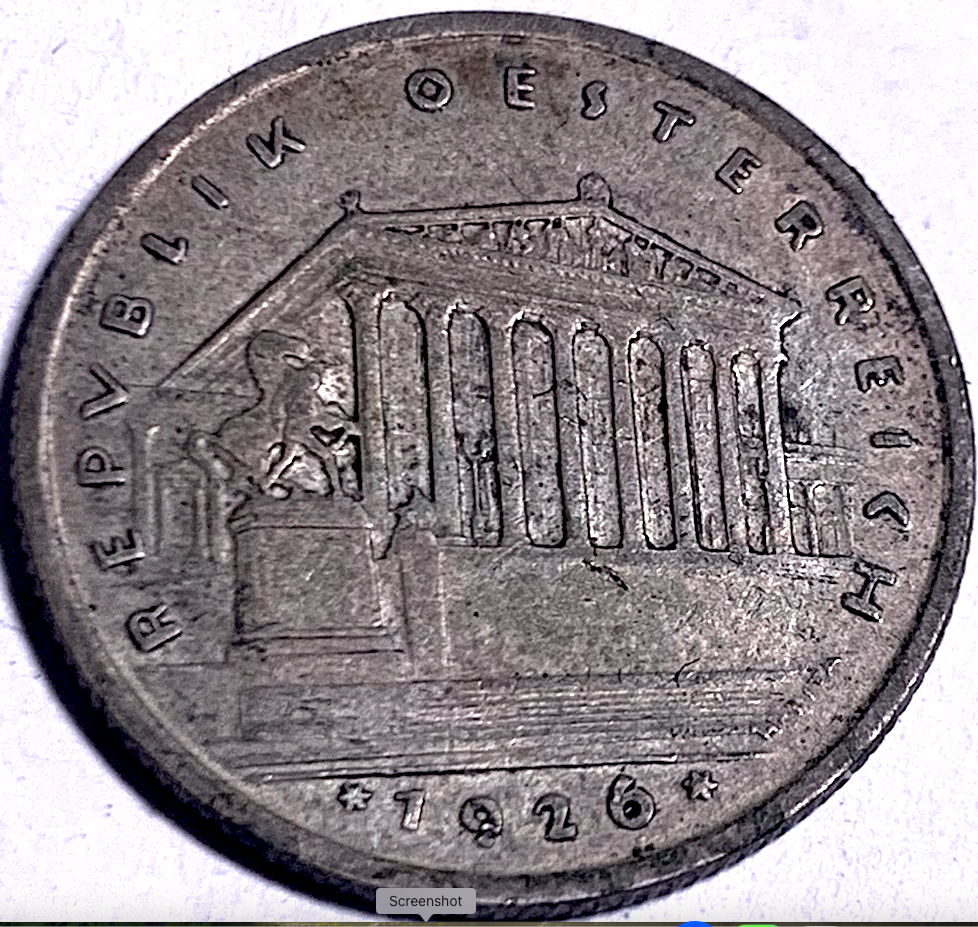 1926 Austria Silver 1 Schilling – Vienna Mint Circulation Coin Investment