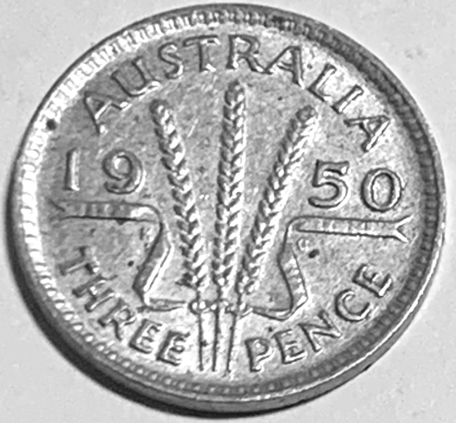 1950 Australia Silver 3 Pence – Historic Commonwealth Coin for Collectors