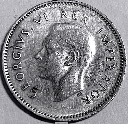 3. South Africa 3 Pence 1944 &1945 Silver Coins | Rare King George VI Pound Currency