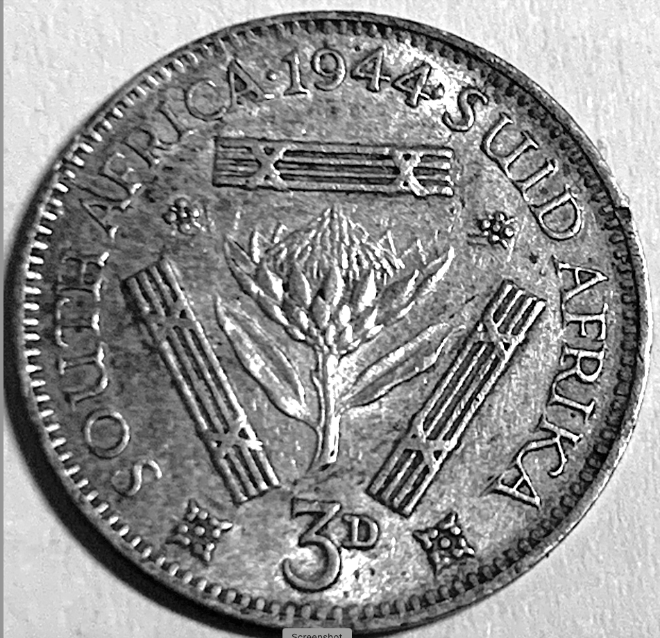 3. South Africa 3 Pence 1944 &1945 Silver Coins | Rare King George VI Pound Currency