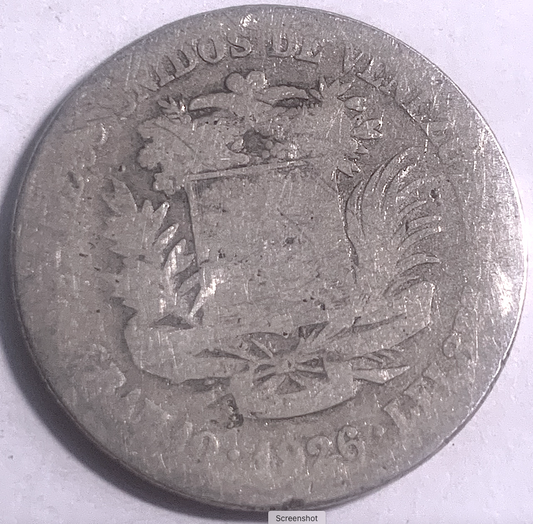 Historic Venezuela 1926 2 Bolívares | Limited Mintage Silver Coin | Numismatic Treasure