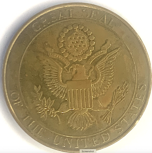 Solid Bronze Great Seal Medal – Uncirculated Washington D.C. Historic Collectible