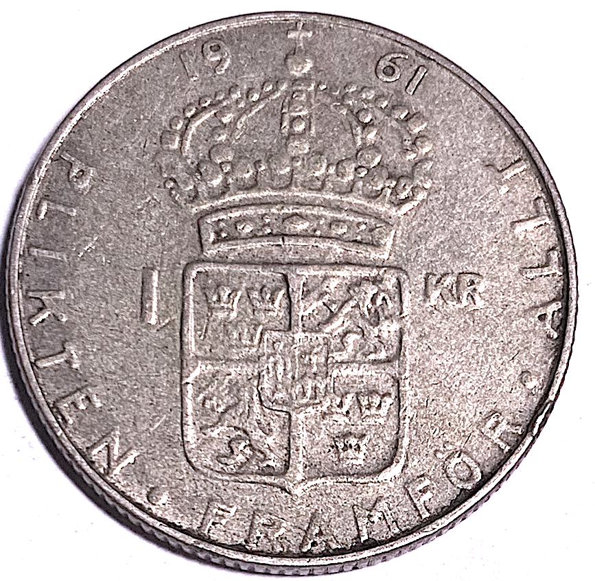 Best Seller: Sweden 1 Krona Silver 1960 &amp; 1961 (KM#826) – Stockholm Mint