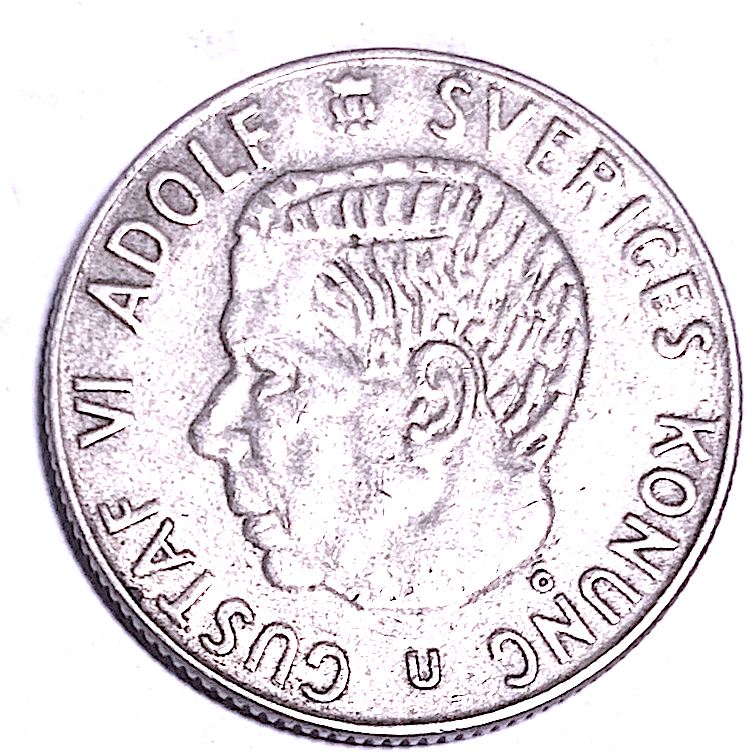 Best Seller: Sweden 1 Krona Silver 1963-U & 1967-U (KM#826) – Stockholm Mint