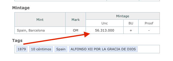 Best Seller: Spain 10 Céntimos 1879-OM (KM#675) – Barcelona Mint, 146 Years Old