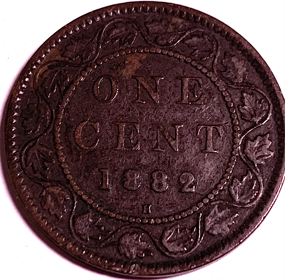 Best Seller: 1882-H Canada 1¢ (Heaton Mint) — Queen Victoria Large Cent KM#7