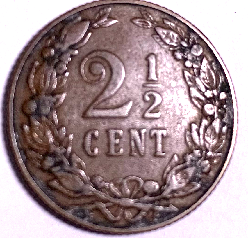 Best Seller: Netherlands 1930 1 Cent + 1904 2½ Cents Wilhelmina Duo