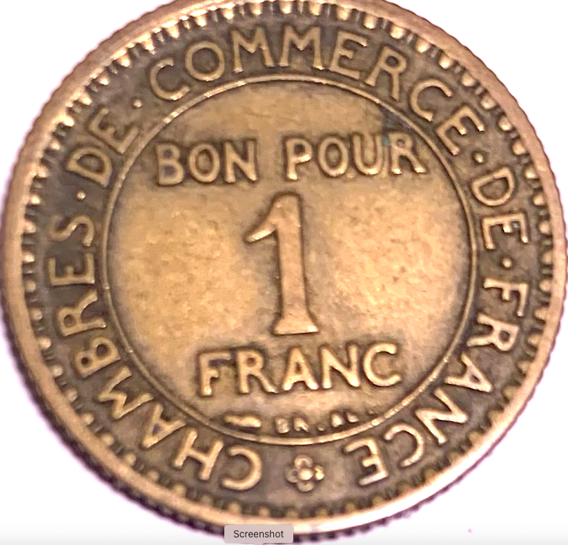 Best Seller: France 1921 2F, 1F &amp; 1922 50c—Third Republic Bronze Trio
