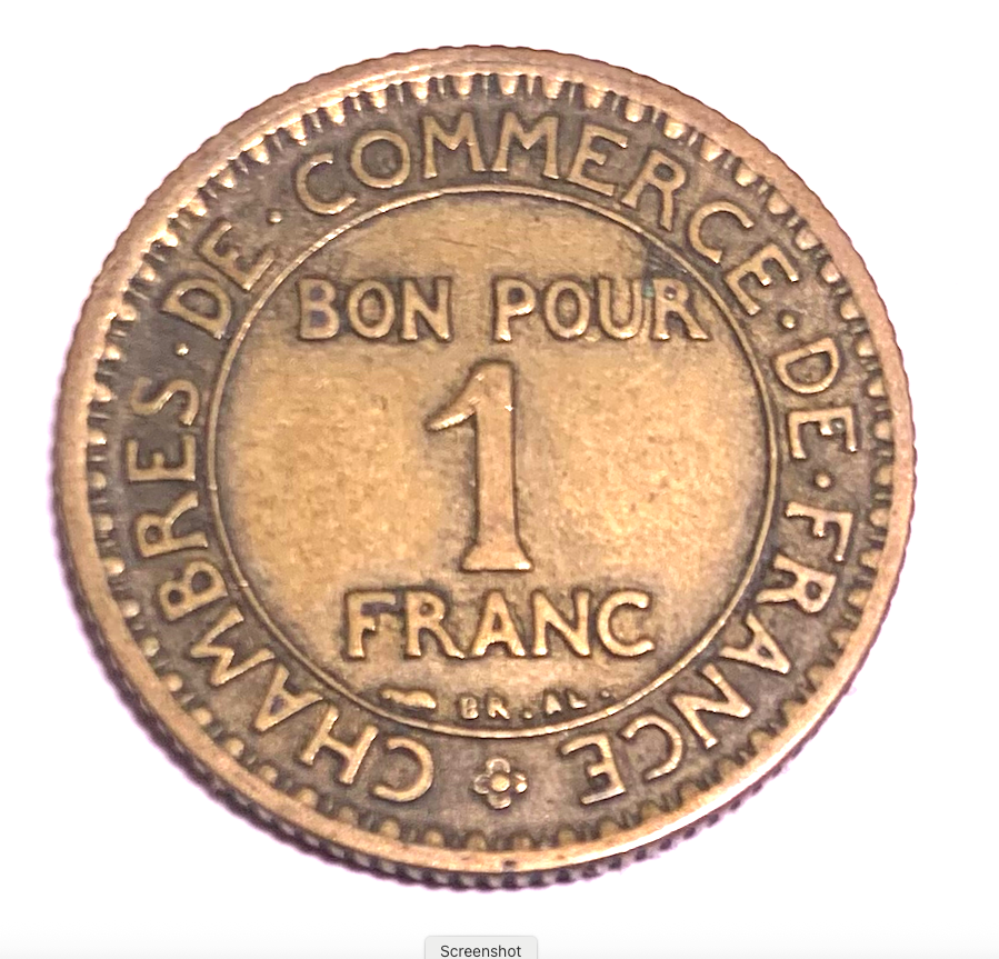 Best Seller: France 1921 2F, 1F &amp; 1922 50c—Third Republic Bronze Trio