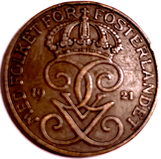 Best Seller: Sweden 1921 5 Öre (KM#779) — Stockholm Mint, Low Mintage