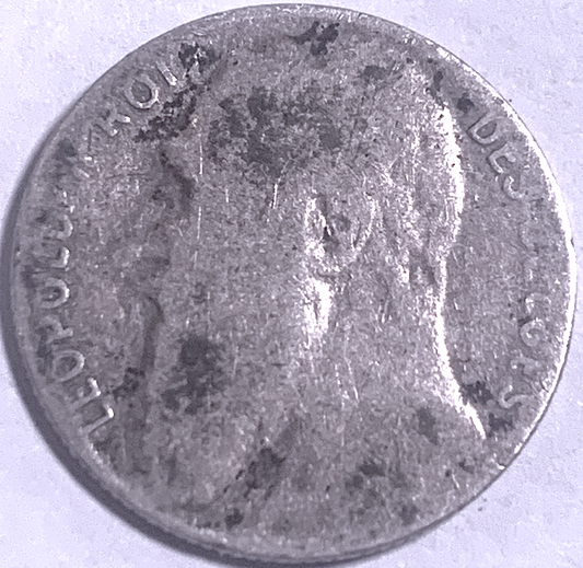 Rare 1901 Belgium 50c Silver — Leopold II, Brussels Strike, Low 3,000,000 Mintage