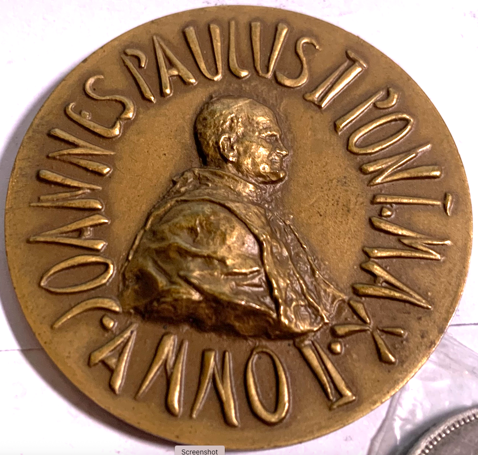 Best Seller: “Redemptor Hominis” Papal Bronze Medal – Vatican Commemorative