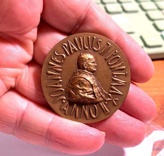 Best Seller: “Redemptor Hominis” Papal Bronze Medal – Vatican Commemorative