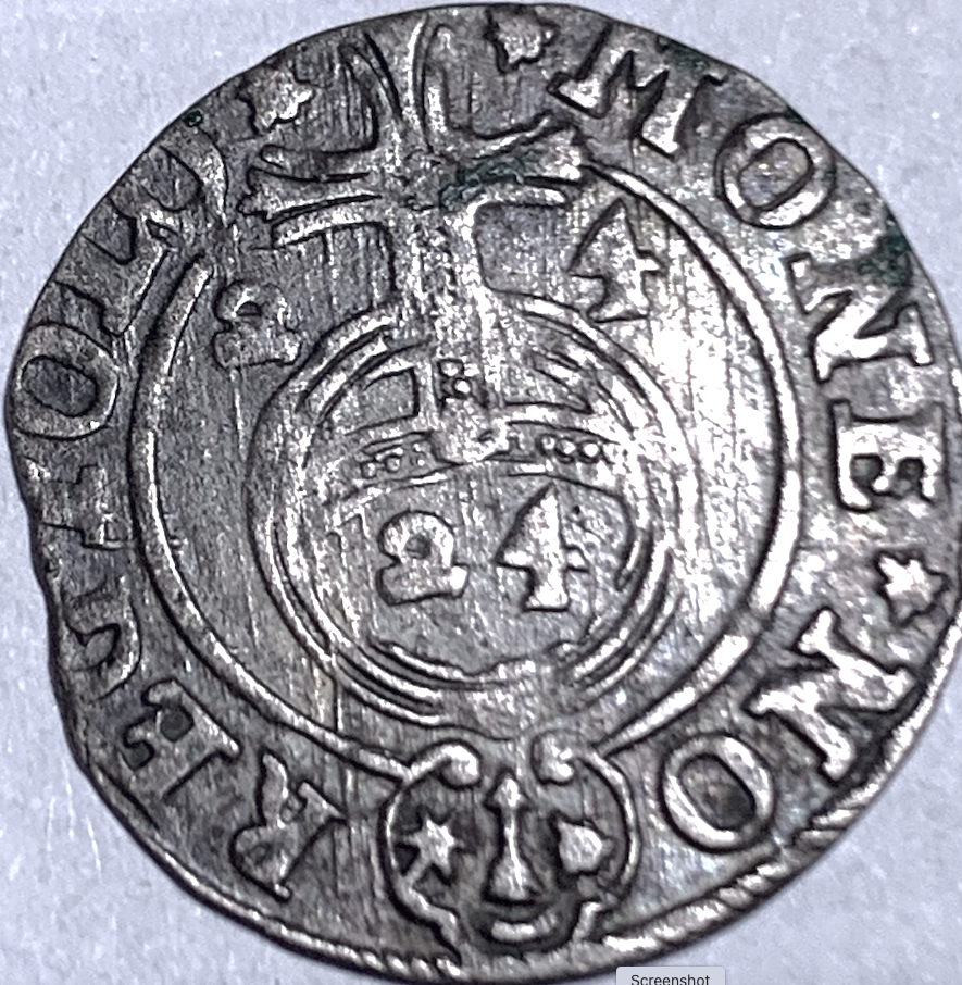 Sigismund III 1 Półtorak 1624-P Poland Silver Coin KM#41 – P Mint Mark Verified