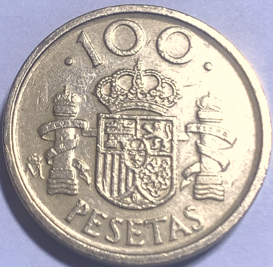 1992 Spain 100 Pesetas • King Juan Carlos I • KM#908 • Madrid • BONUS 1988 Coin